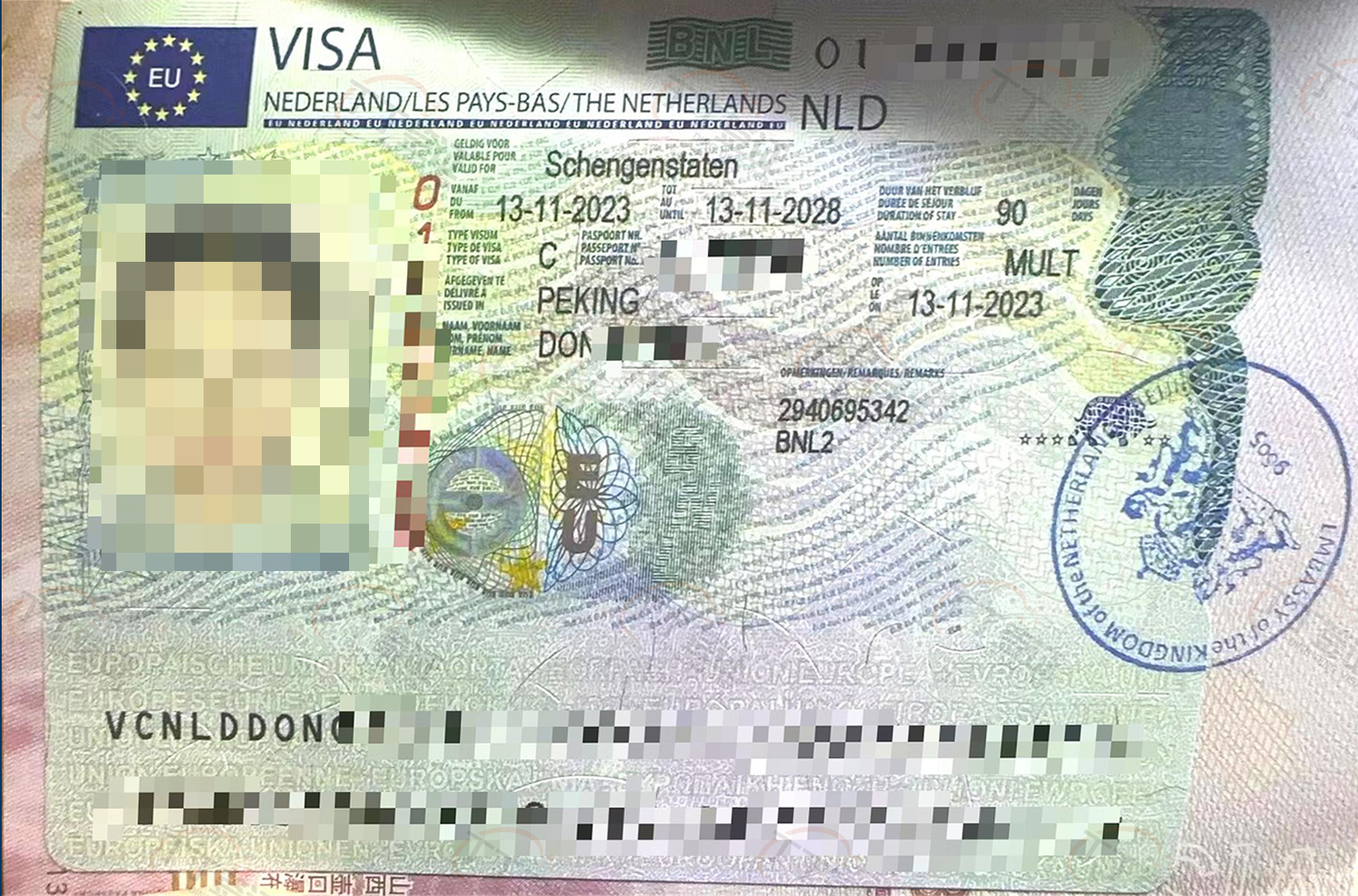 荷兰旅游，今年都申请过西班牙和意大利的申根签证，使馆批了5年多次